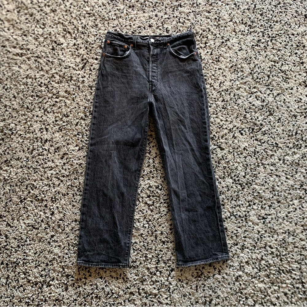 Levi’s Ribcage Straight Ankle Women’s High Rise Button Fly Jeans Size 30